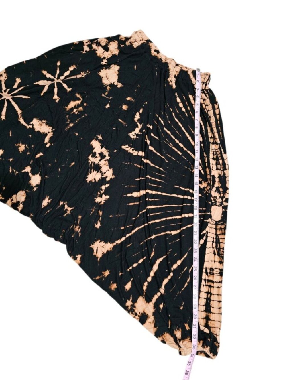 Harempants.com Unisex One Size Harem Pants Black Tan Boho Festival Essential - Picture 4 of 5